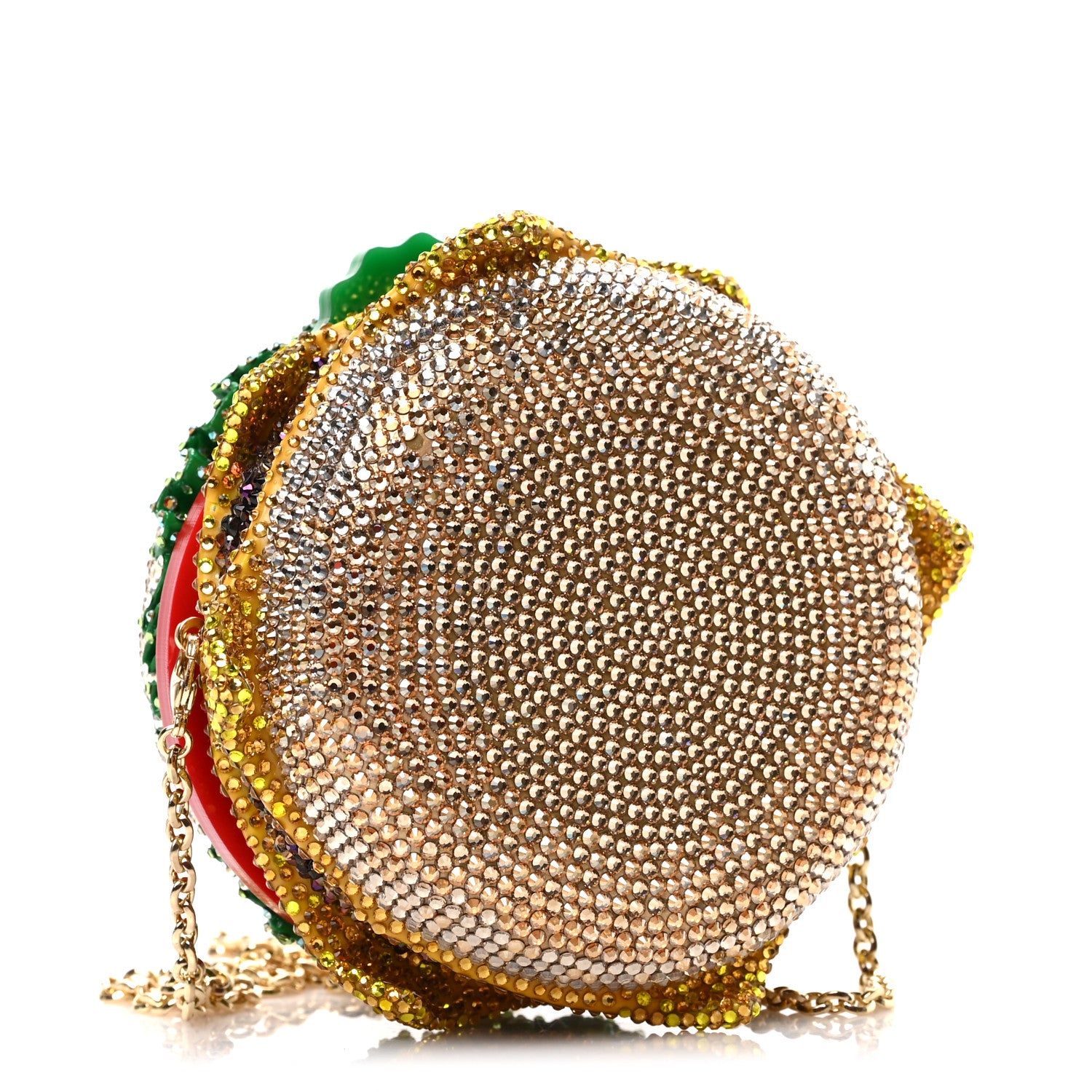 Judith Leiber Crystal Cheeseburger Minaudiere Clutch Multicolor 4 of 9