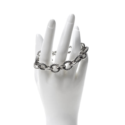 David Yurman Sterling Silver 10mm Medium Oval Link Bracelet 2 of 5