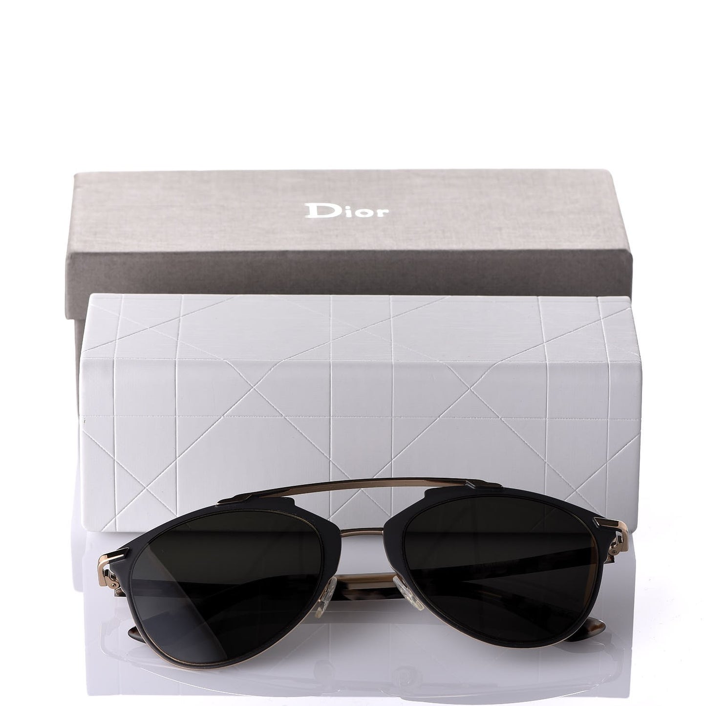 Reflected Sunglasses Black Tortoise