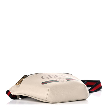 Gucci Grained Calfskin Small Logo Belt Bag White 3 of 10