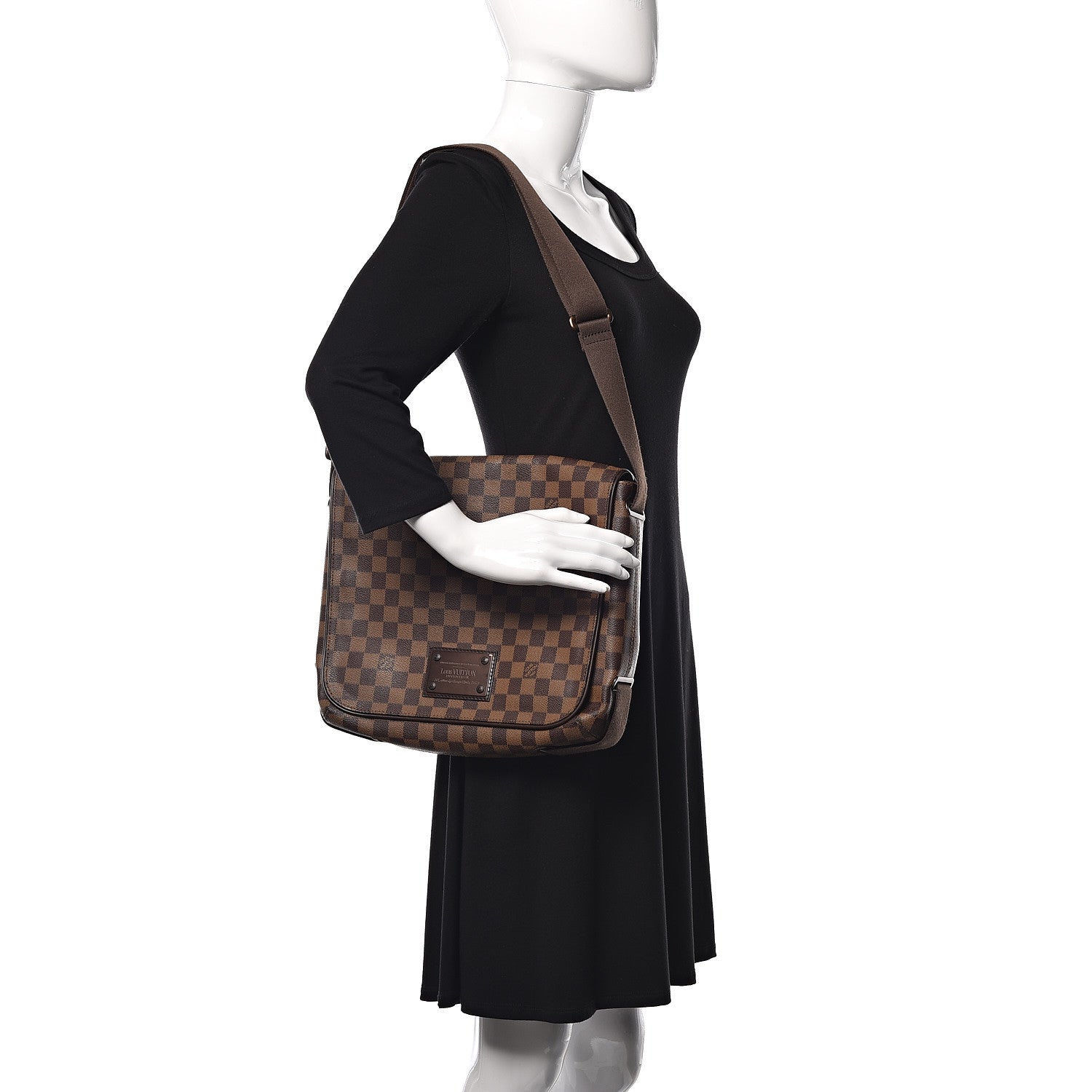 Louis Vuitton Damier Ebene Brooklyn MM 2 of 9