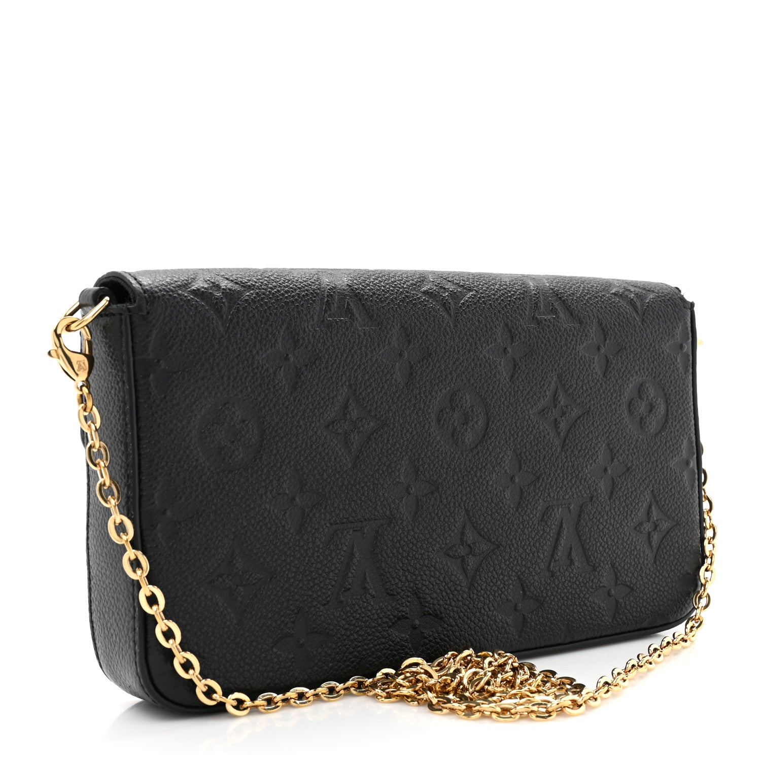 Louis Vuitton Empreinte Pochette Felicie Chain Wallet Black 3 of 13