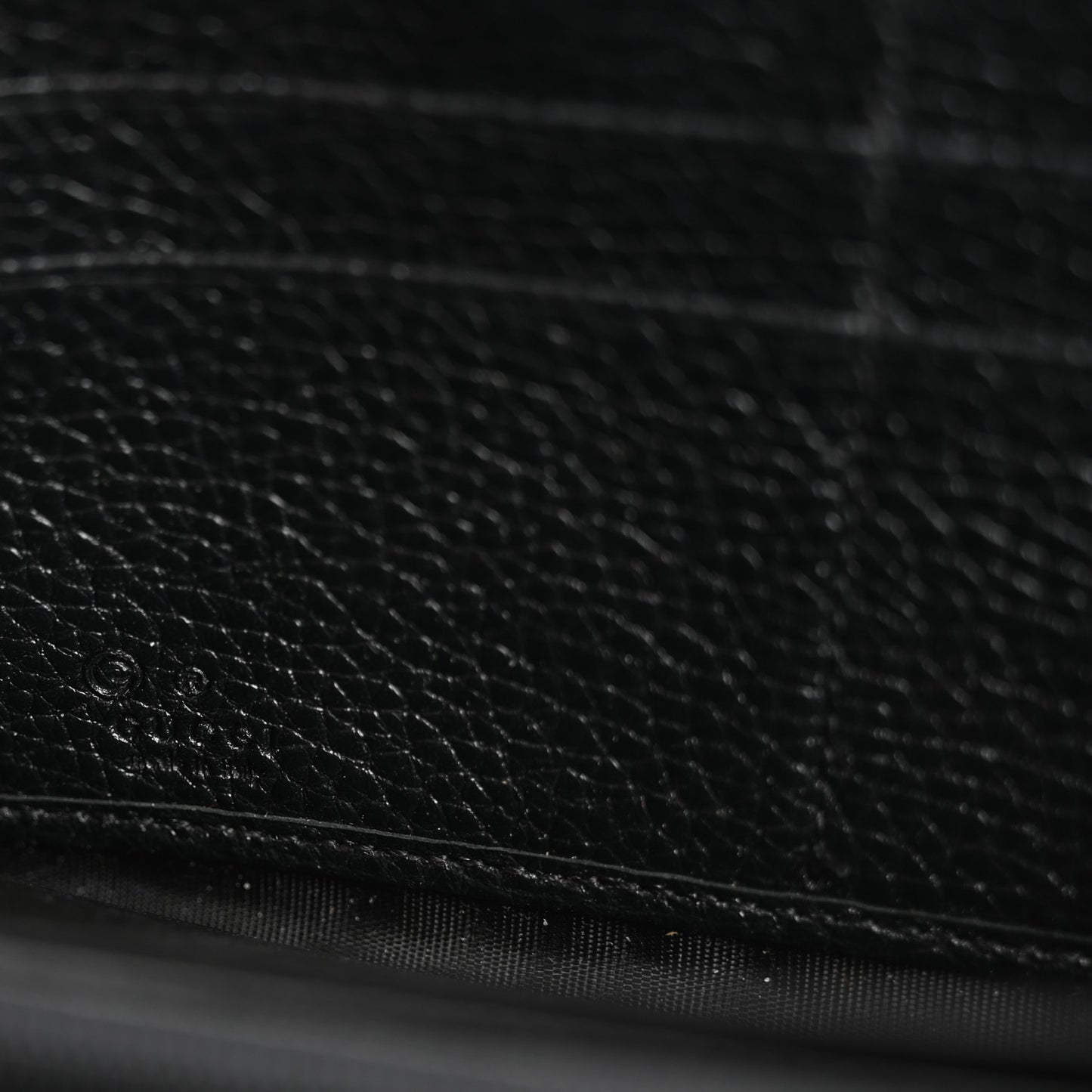 Pebbled Calfskin Soho Zip Around Wallet Black