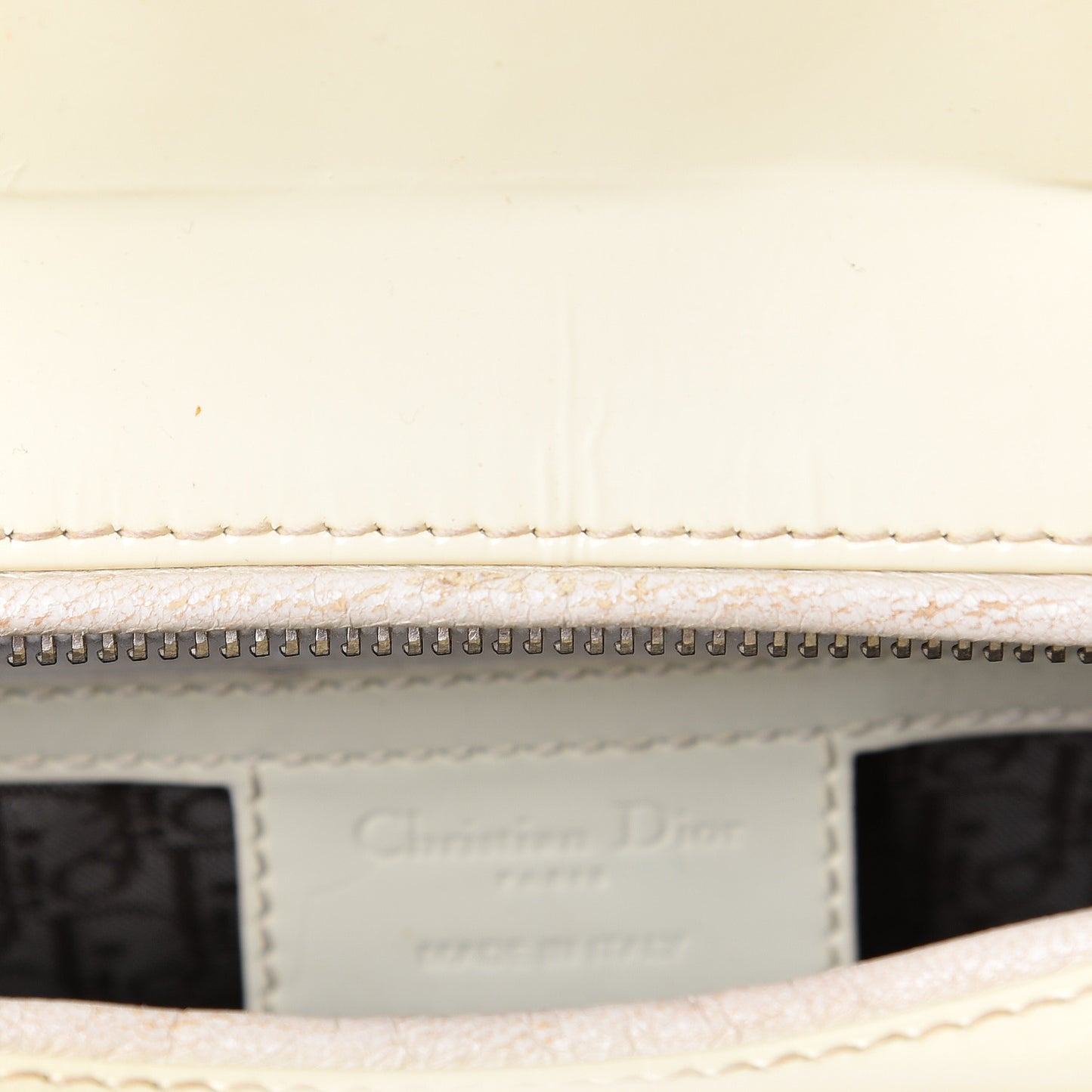 Patent Cannage Large Lady Dior White