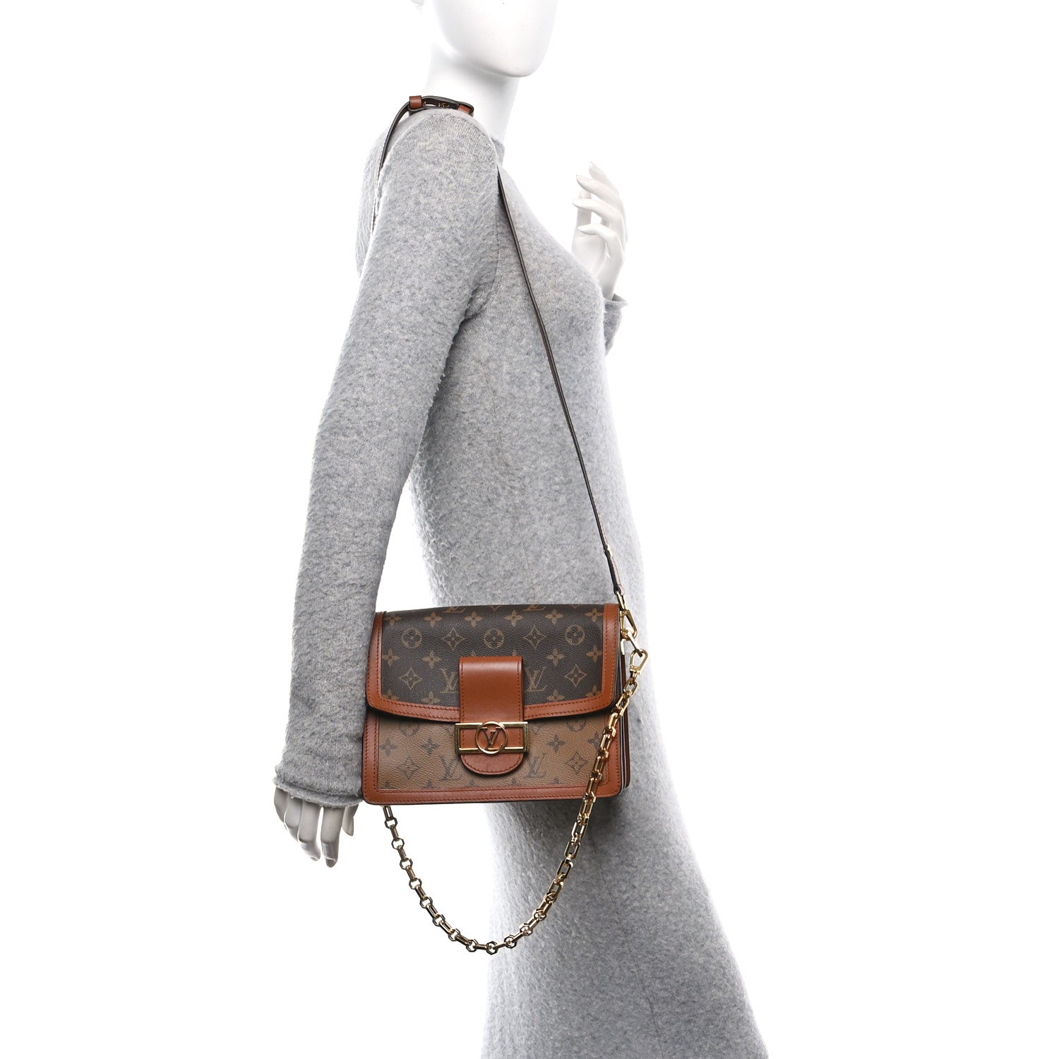 Louis Vuitton Reverse Monogram Dauphine MM 2 of 12