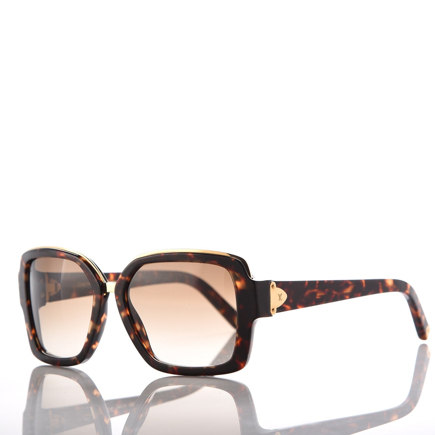 Louis Vuitton Soupcon Carre Sunglasses Z0483W Tortoise 1 of 8