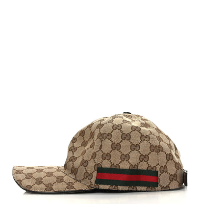 Gucci Monogram Web Baseball Hat XL Beige Cocoa 3 of 8