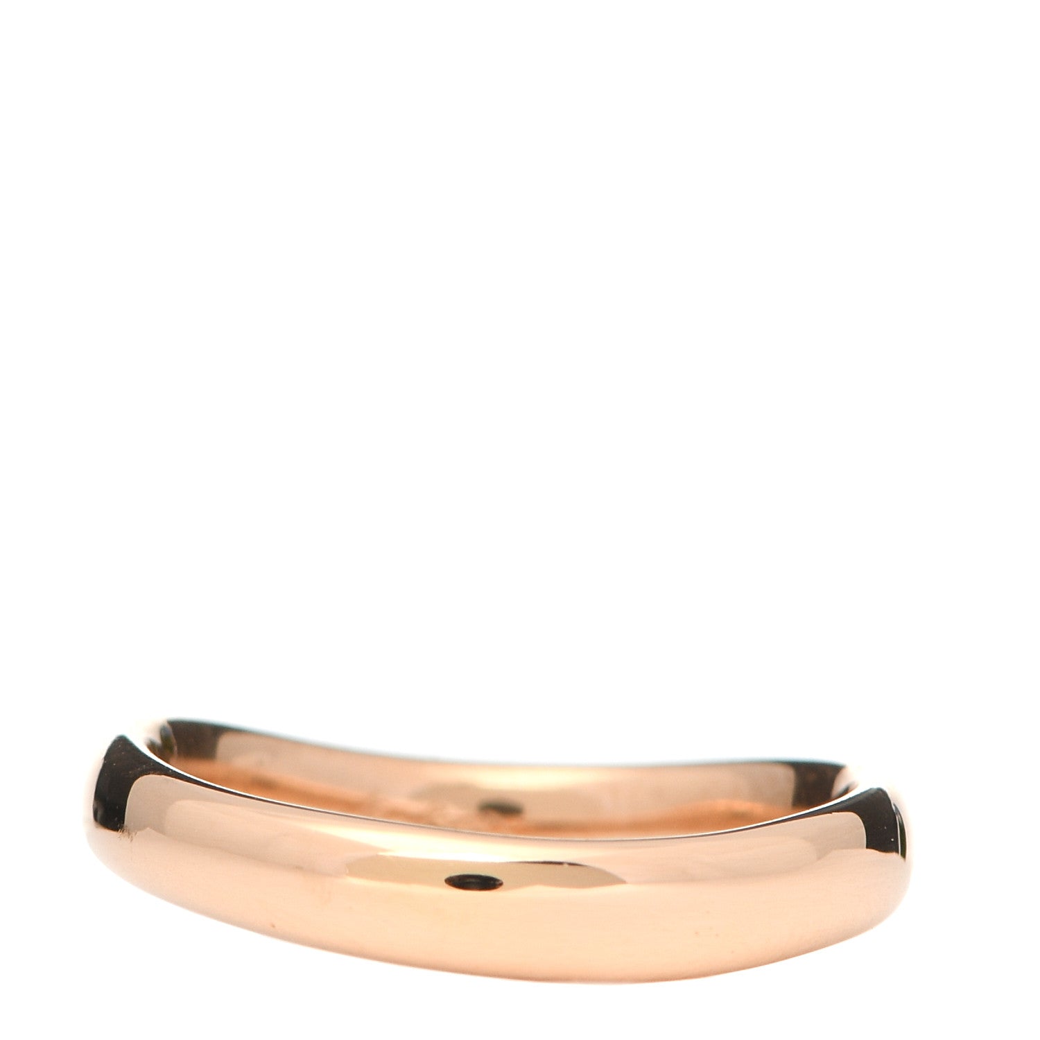 Tiffany 18K Rose Gold Diamond Elsa Peretti Open Heart Band Ring 45 3.5 6 of 8