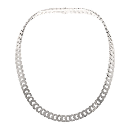 Cartier 18K White Gold Diamond C de Cartier Necklace 3 of 4