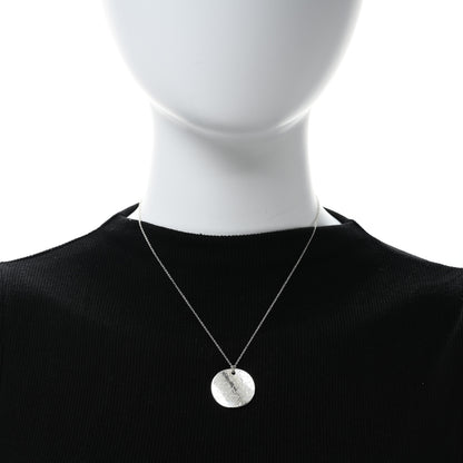 Tiffany Sterling Silver Notes Round Pendant Necklace 3 of 4