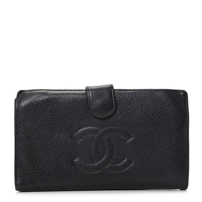 Chanel Caviar Timeless CC French Wallet Black 1 of 11