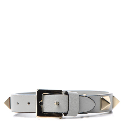 Valentino Garavani Vitello Rockstud Bracelet Opal Grey 1 of 4