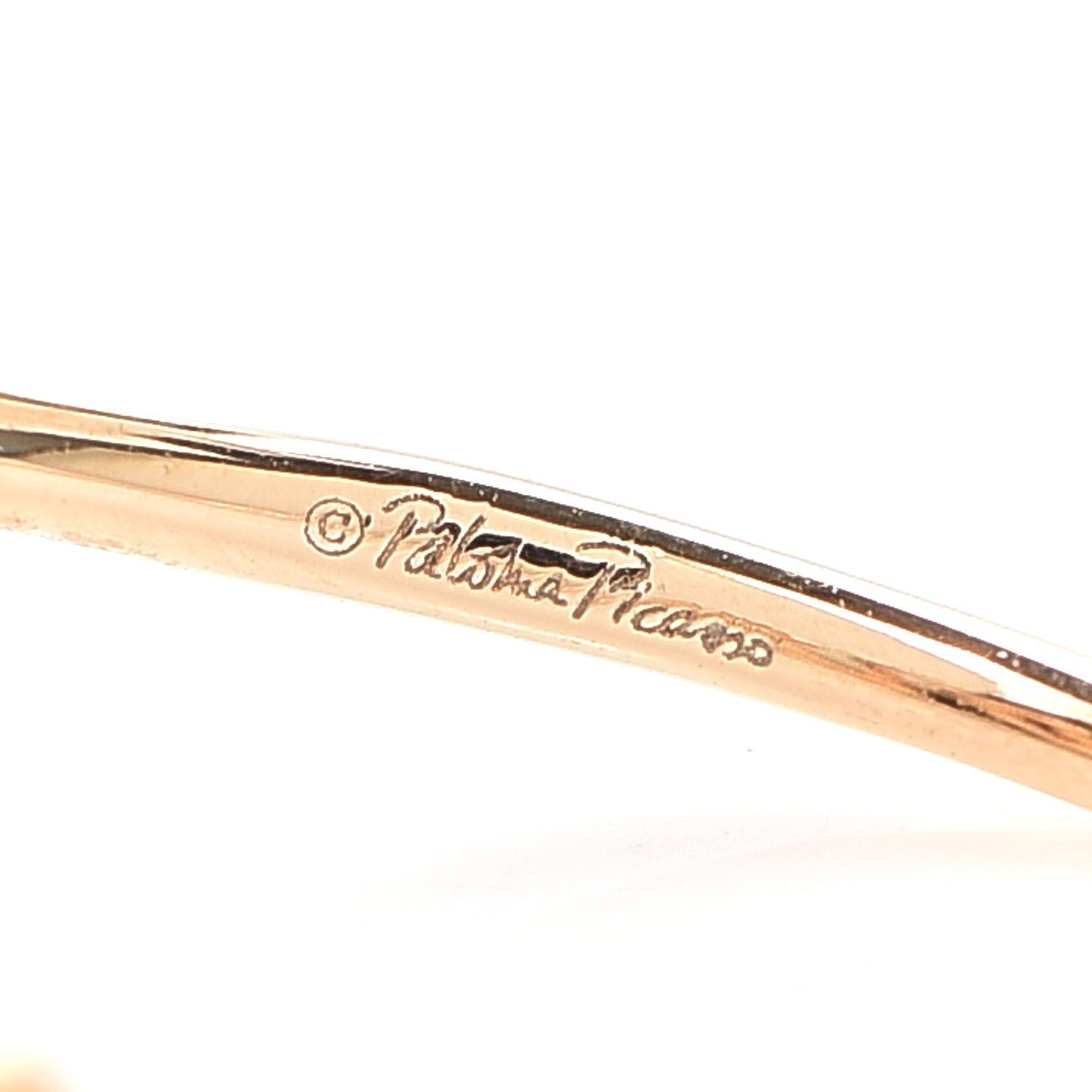 18K Rose Gold Paloma Picasso Graffiti Love Ring 53 6.25