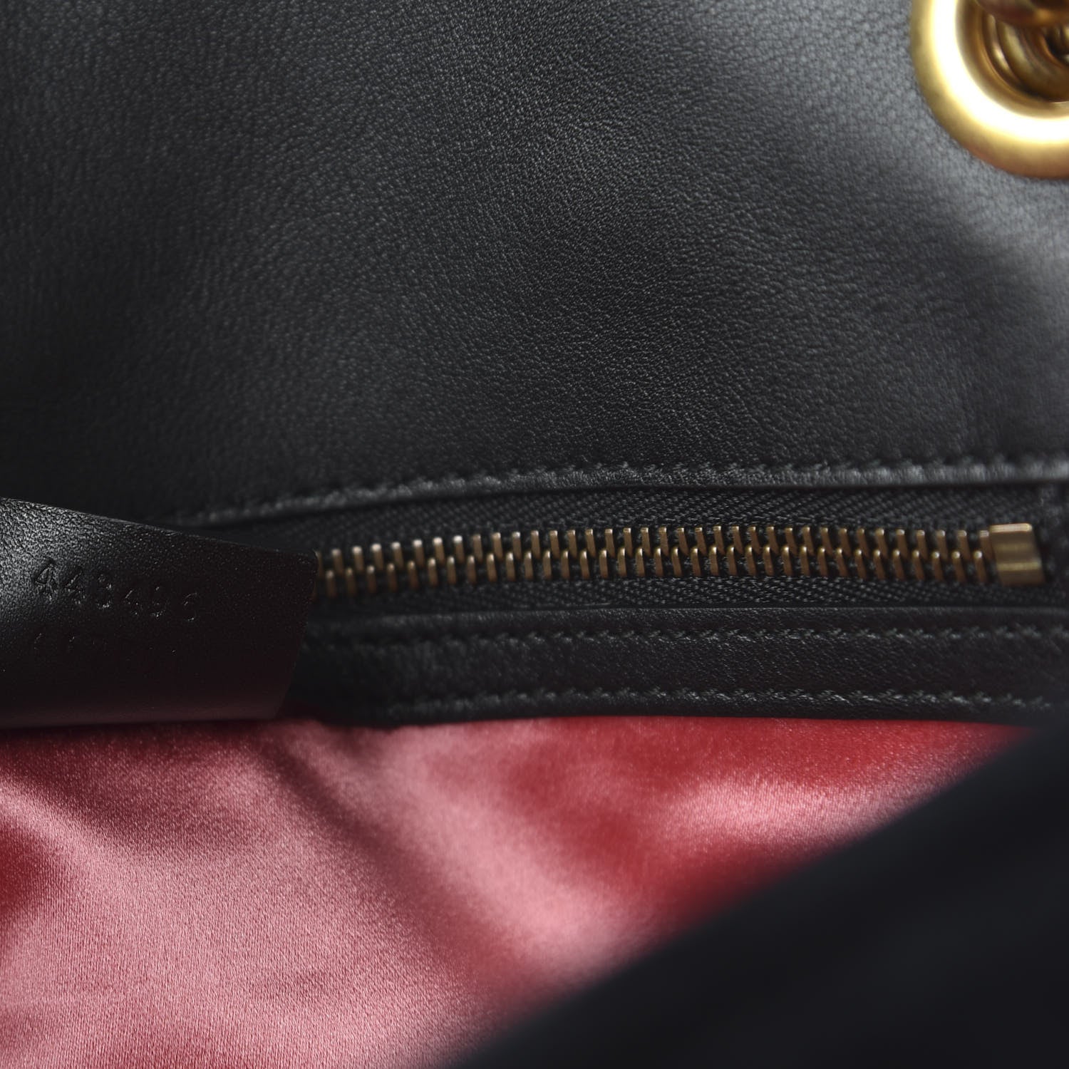 Gucci Velvet Matelasse Loved Embroidered Medium GG Marmont Shoulder Bag Black 9 of 10