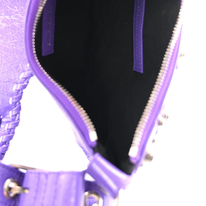 Balenciaga Agneau Arena Le Cagole Shoulder Bag XS Purple 6 of 11