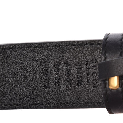 Gucci Calfskin Double G 30mm Belt 80 32 Black 6 of 7