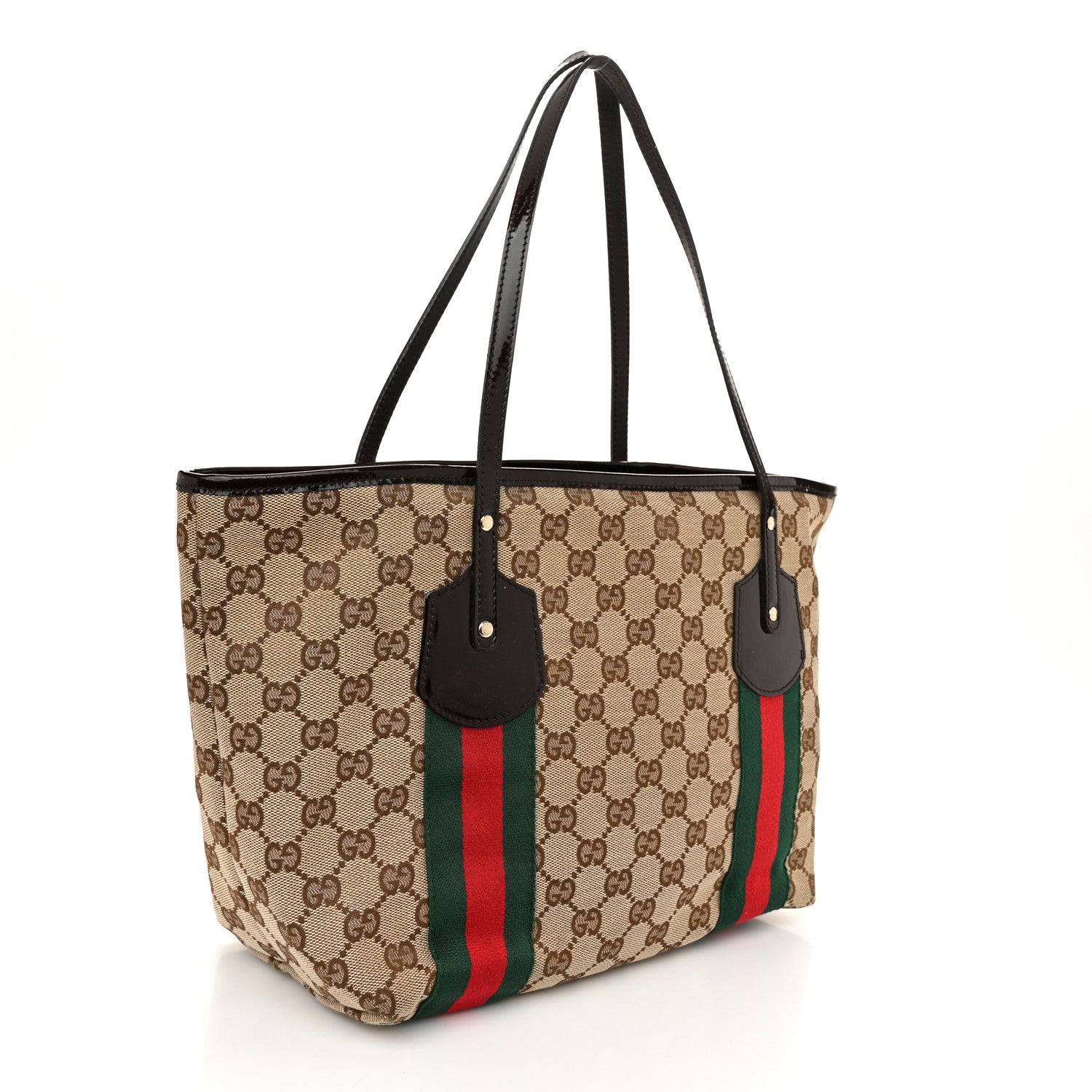 Gucci Monogram Web Medium Jolie Tote Brown 3 of 10