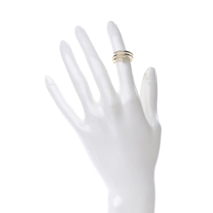 Cartier 18K Yellow Gold Diamond Double Juste Un Clou Ring 51 5.75 2 of 6