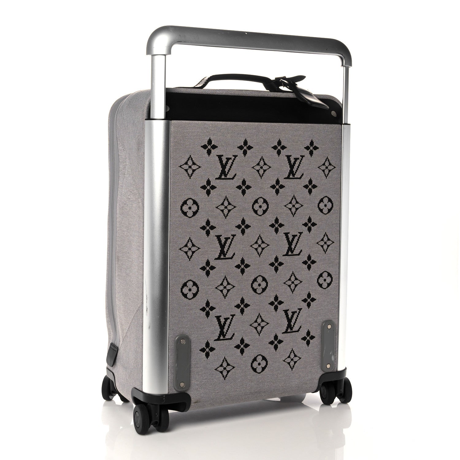 Louis Vuitton Knit Monogram Horizon Soft 55 Suitcase Grey 3 of 16