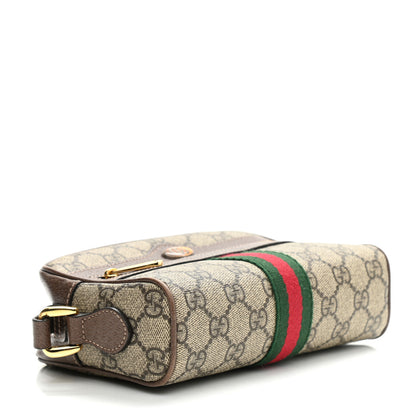 Gucci GG Supreme Monogram Web Mini Ophidia Shoulder Bag Brown 4 of 8