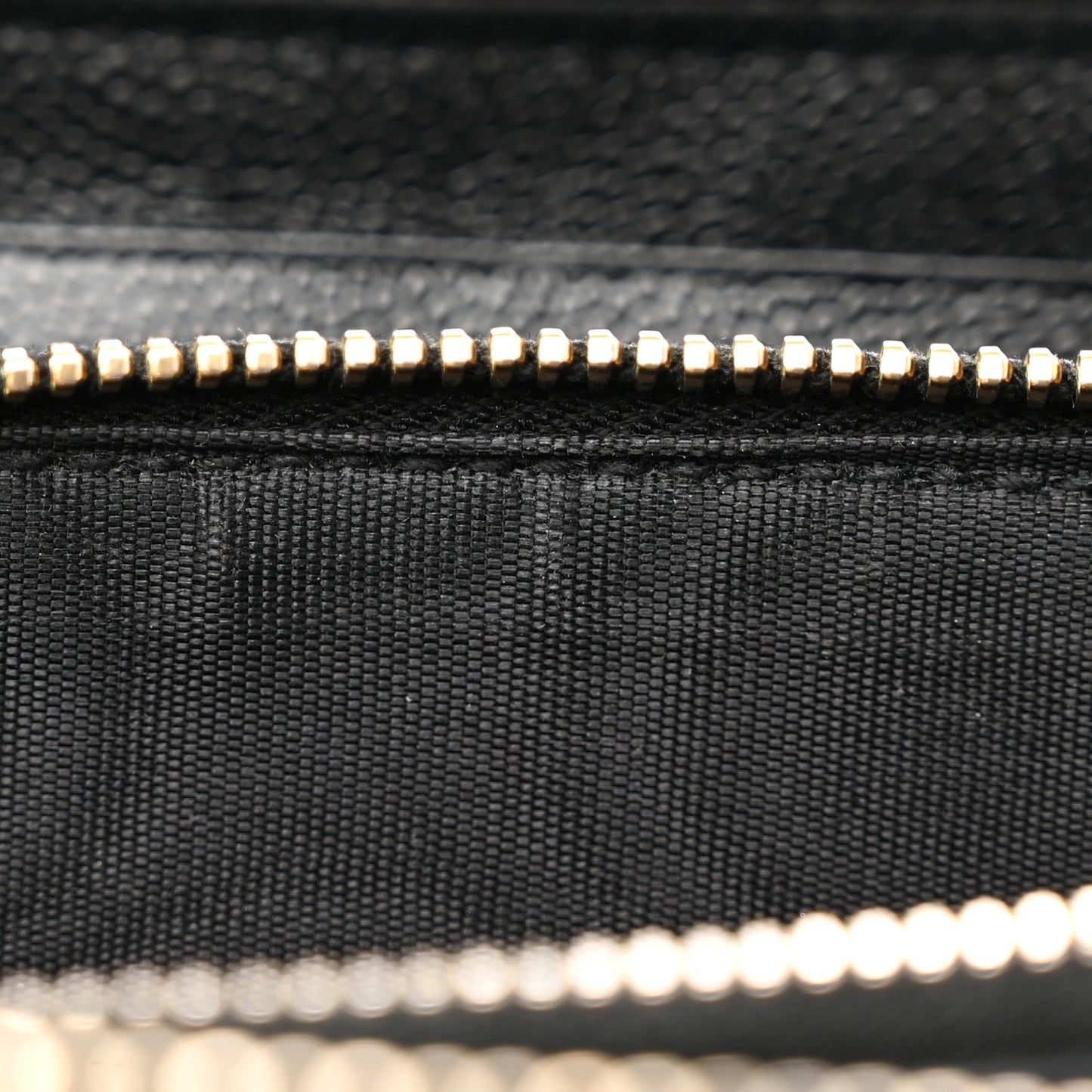 Grain De Poudre Matelasse Chevron Monogram Zip Around Wallet Black