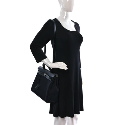 Hermes Military Toile Vache Hunter Herbag Zip PM 31 Black 2 of 11