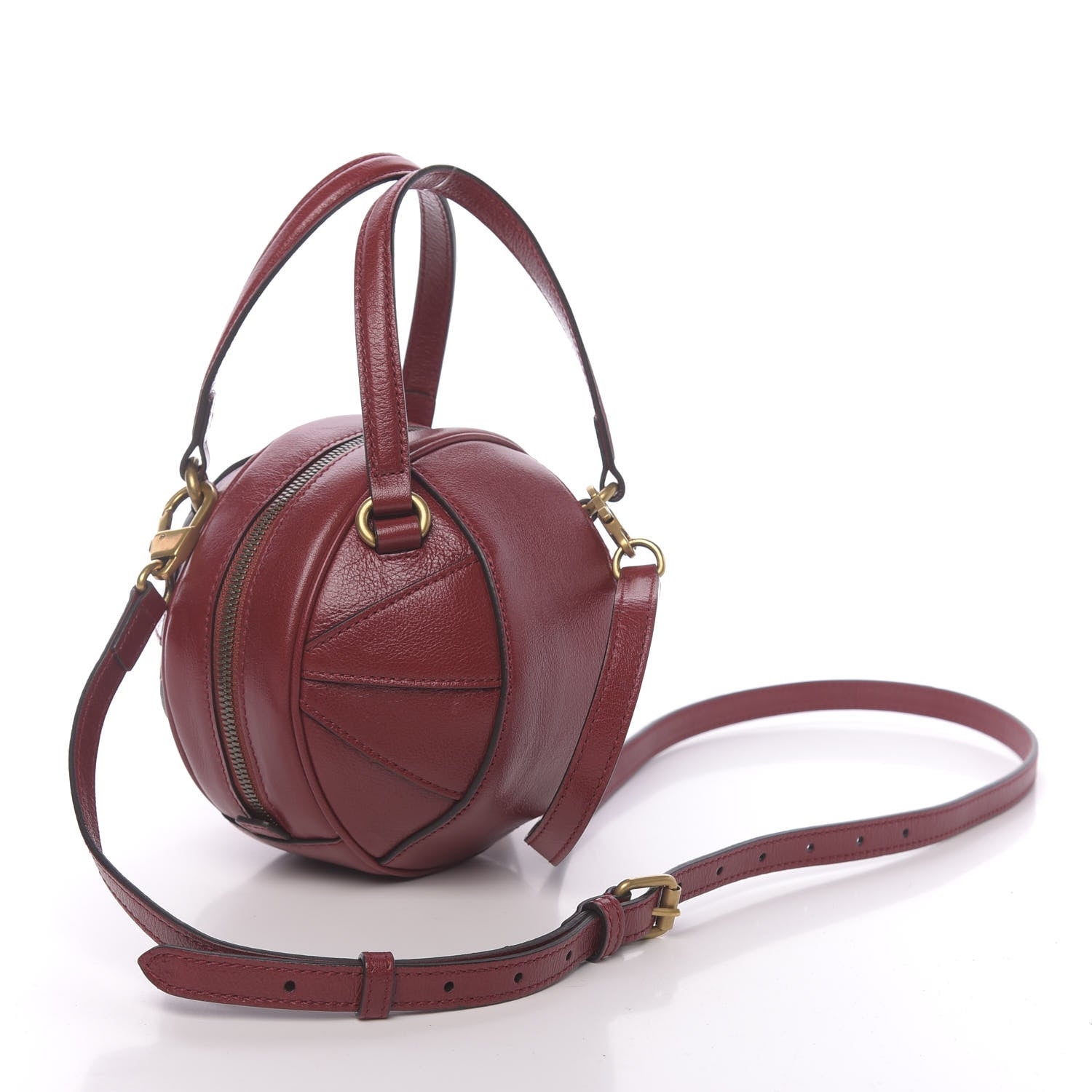 Gucci Piuma Lux Energy Mini Tifosa Basketball Shaped Shoulder Bag Romantic Cerise 4 of 11