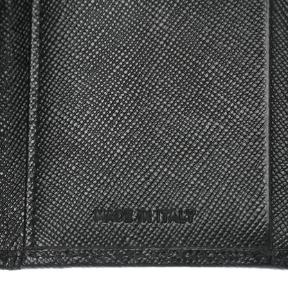 Prada Saffiano Metal Tri-Fold Wallet Black 7 of 9