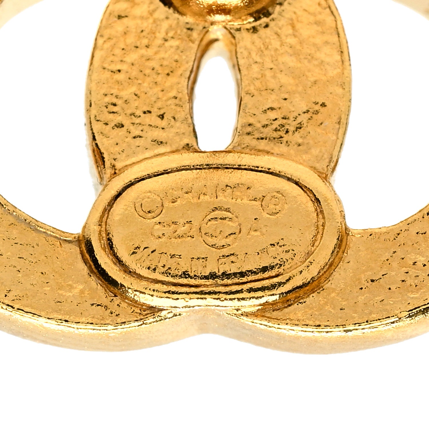 Chanel Pearl CC Earrings Gold 3 of 3