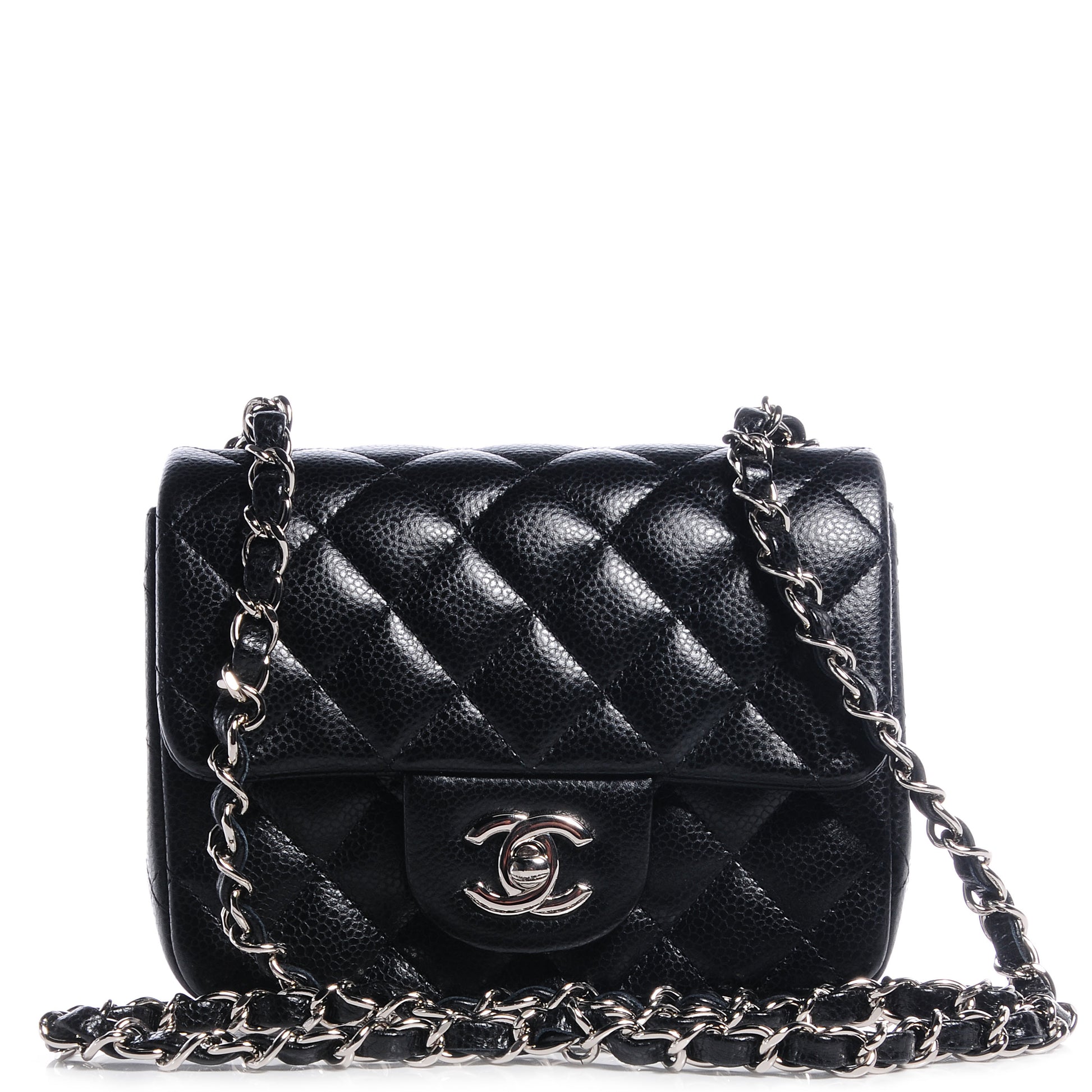 Chanel Caviar Quilted Mini Square Flap Bag Black 1 of 8