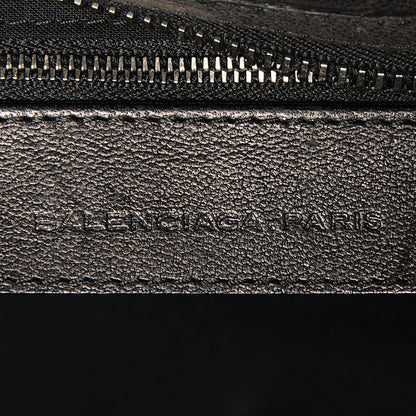 Balenciaga Wrinkled Lambskin Mens Arena Voyage Case Black 6 of 7