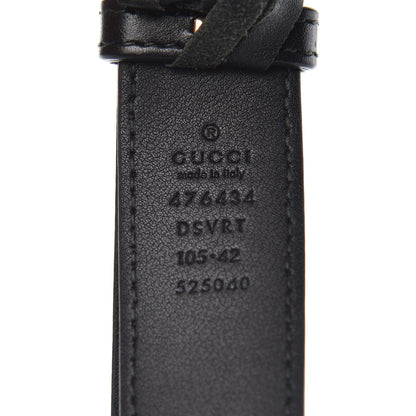 Gucci Calfskin Matelasse GG Marmont Belt Bag 105 42 Black 8 of 13
