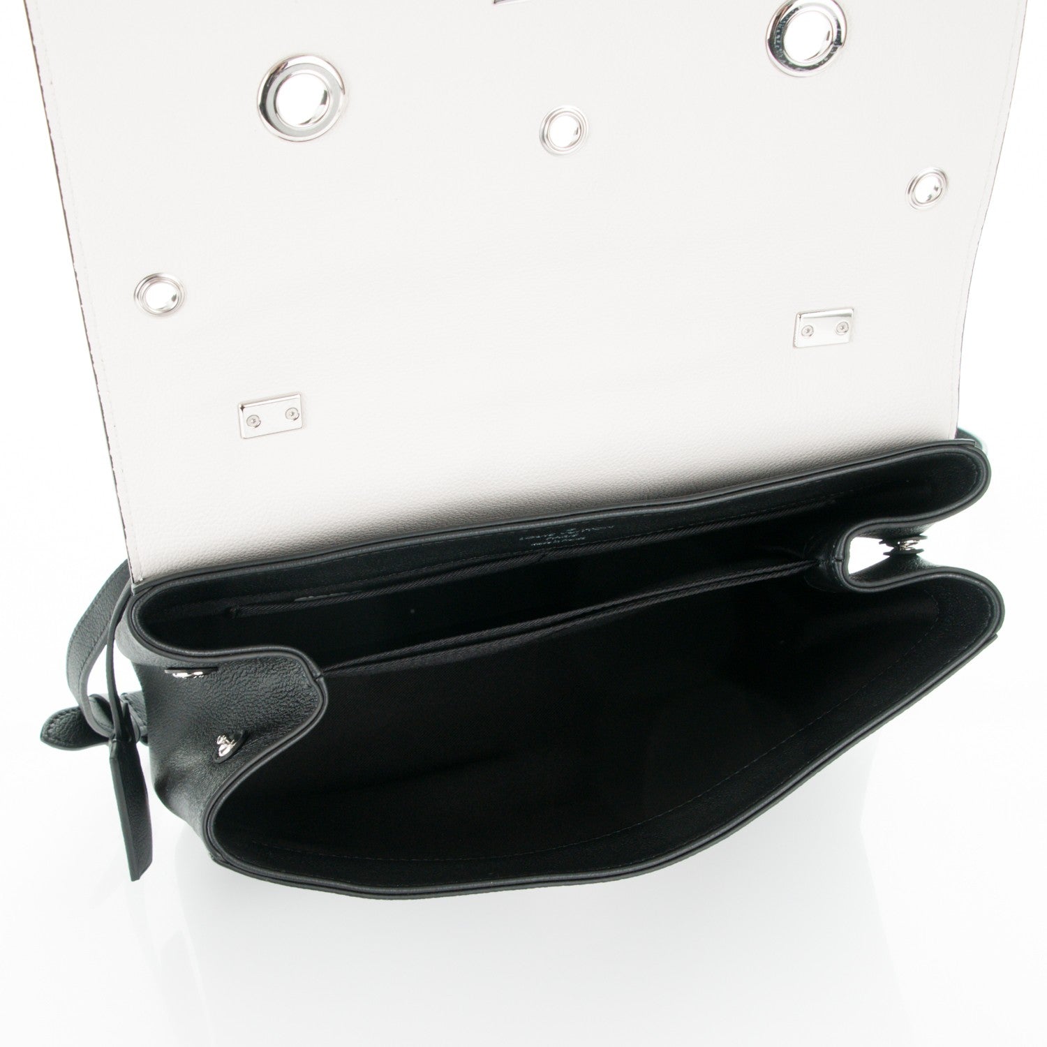 Louis Vuitton Calfskin Mechanical Flowers Lockme II Black White 5 of 6
