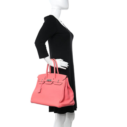 Hermes Togo Birkin 35 Rose Lipstick 2 of 18