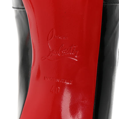 Christian Louboutin Patent Shelley 90 Pumps 40 Black Red 7 of 8