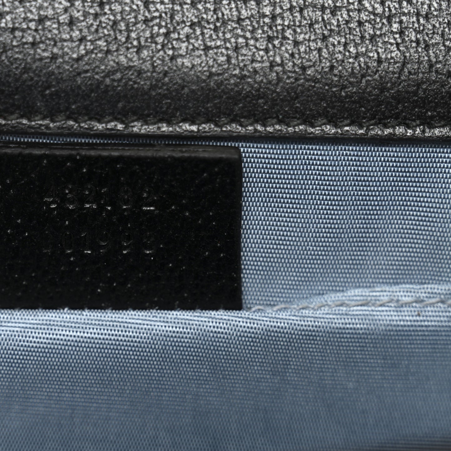 Grained Calfskin Bee Star Small Padlock Shoulder Bag Black