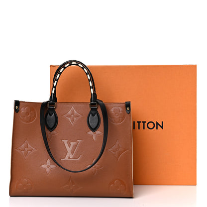 Louis Vuitton Empreinte Monogram Giant Wild At Heart Onthego MM Caramel 10 of 10