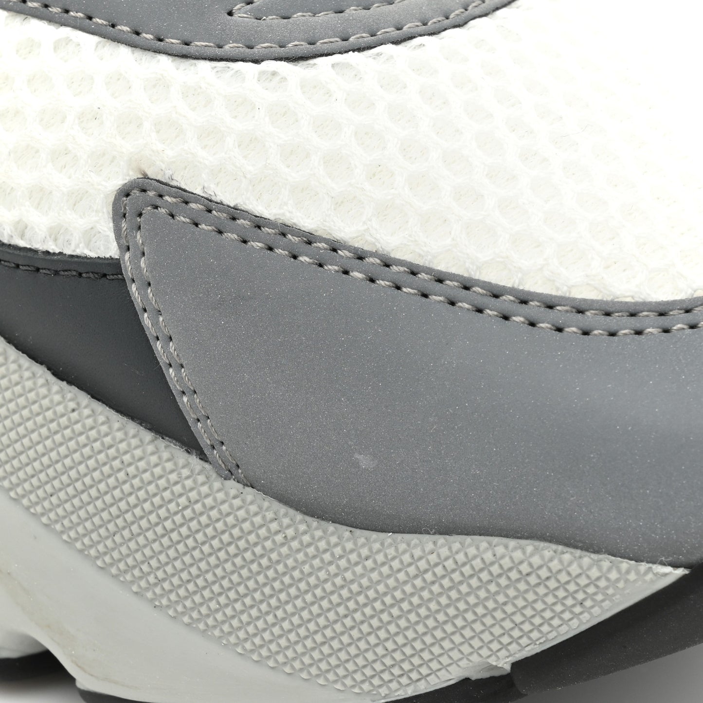 Technical Mesh Calfskin Mens B22 Sneakers 44 Multicolor