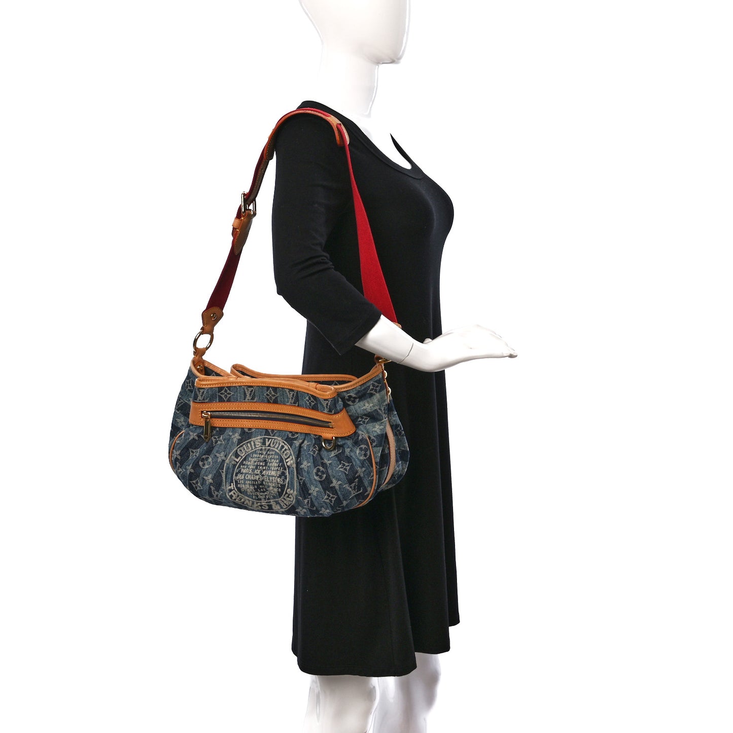 Denim Raye Porte Epaule MM