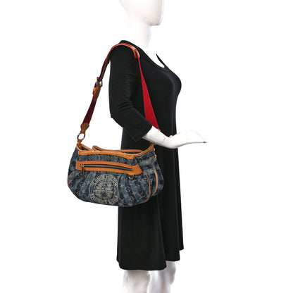 Louis Vuitton Denim Raye Porte Epaule MM 2 of 8