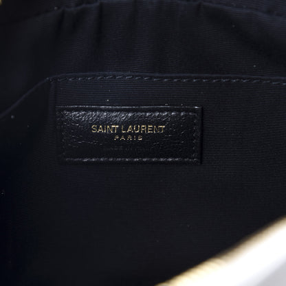 Saint Laurent Calfskin Matelasse Monogram Lou Camera Bag Crema Soft 8 of 11