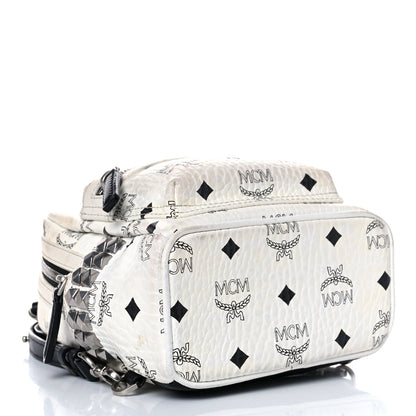 MCM Visetos Side Stud X-Mini Stark Bebe Boo Backpack White 4 of 23