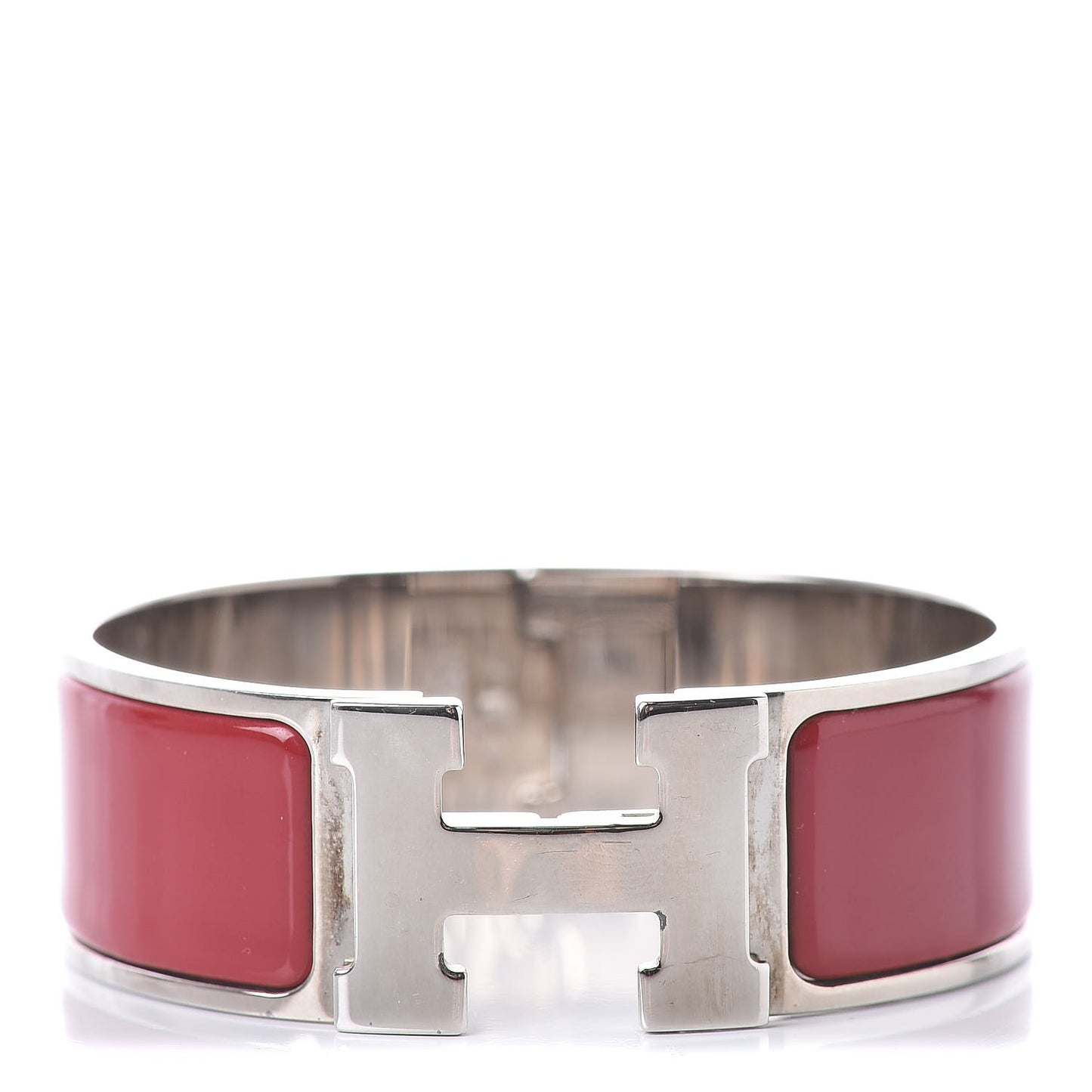 Enamel Wide Clic Clac H Bracelet PM Red