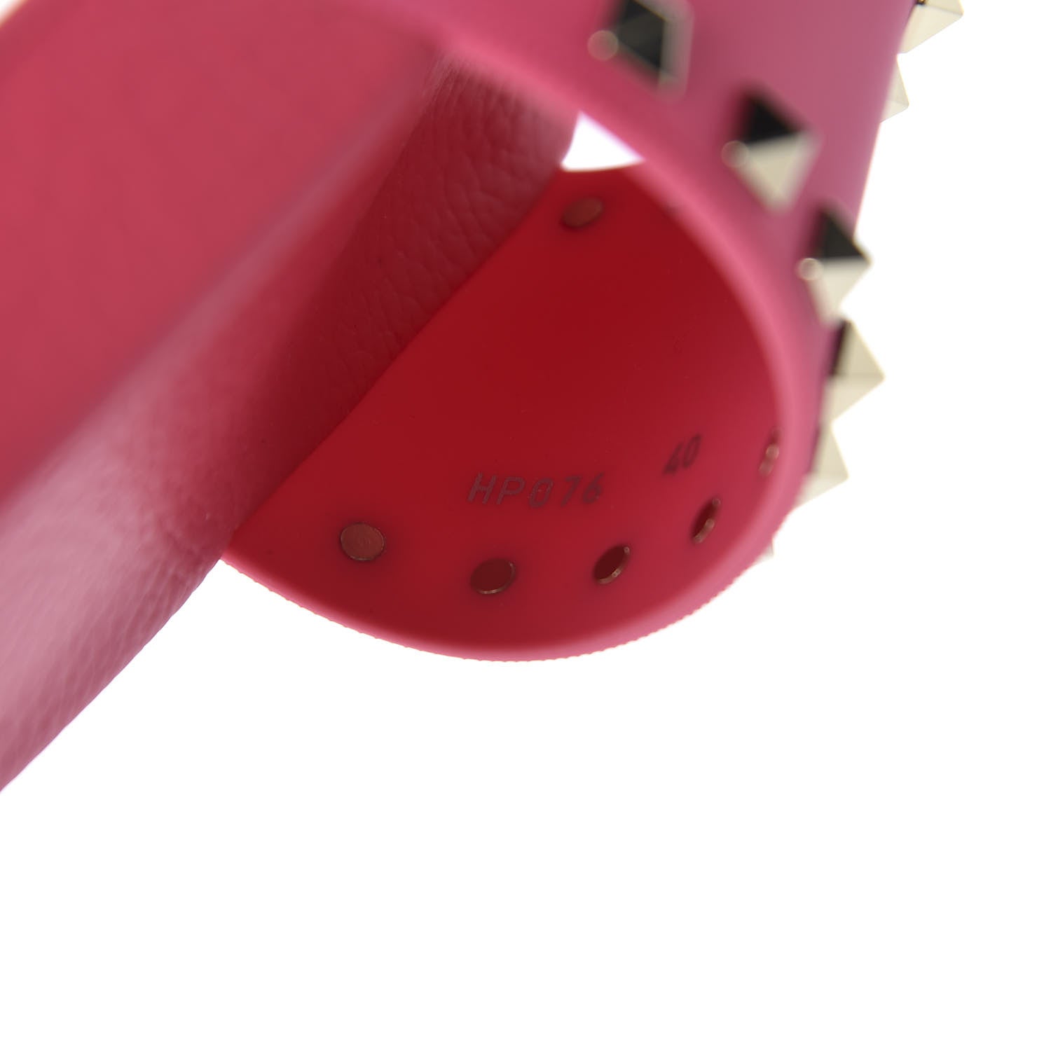 Valentino Garavani Rubber Rockstud Slide Sandals 40 Shadow Pink 8 of 9