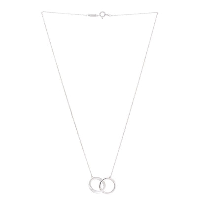 Tiffany Sterling Silver 1837 Interlocking Circles Pendant Necklace 2 of 7