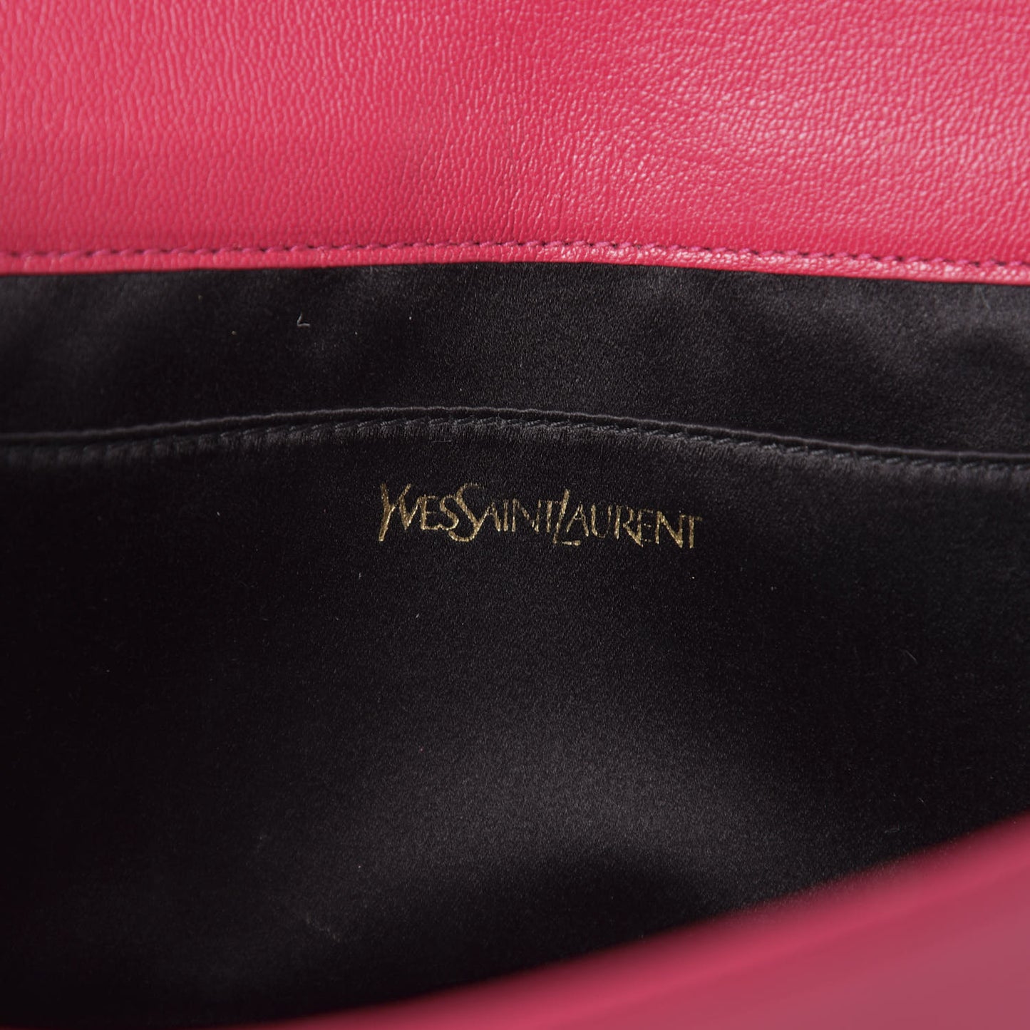 Calfskin Monogram Large Belle De Jour Clutch Lipstick Fuchsia