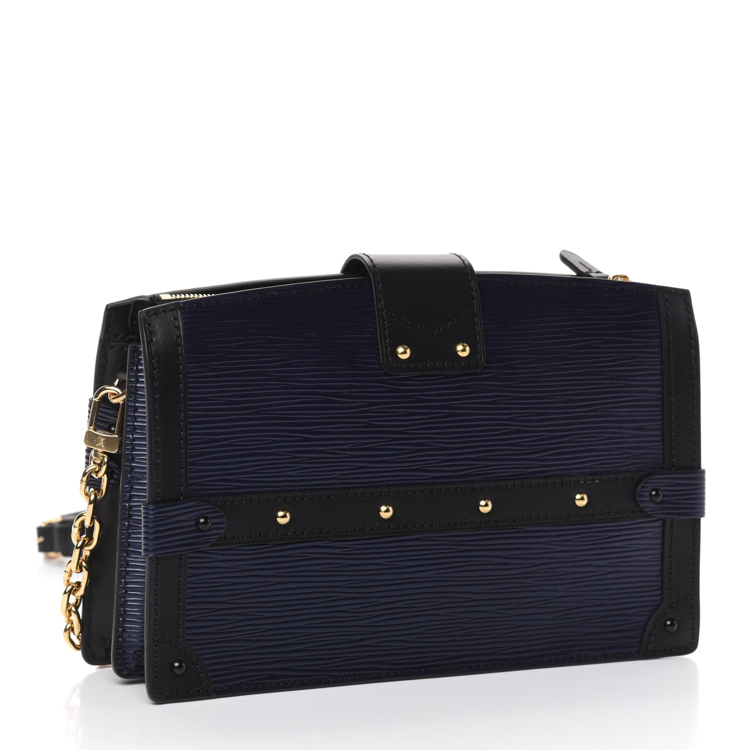 Louis Vuitton Epi Trunk Clutch Blue 3 of 9