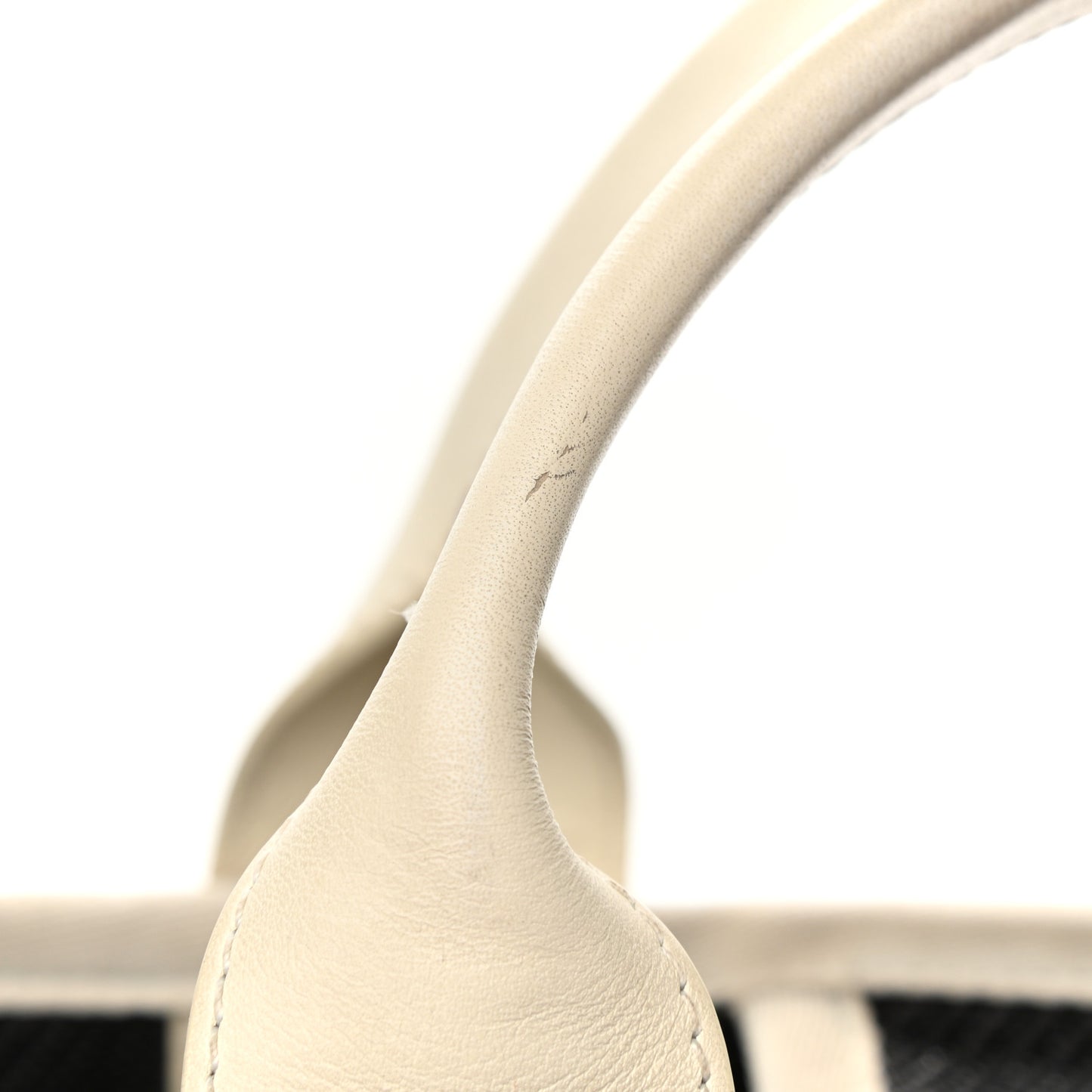 Canvas Medium Deauville Tote Black White