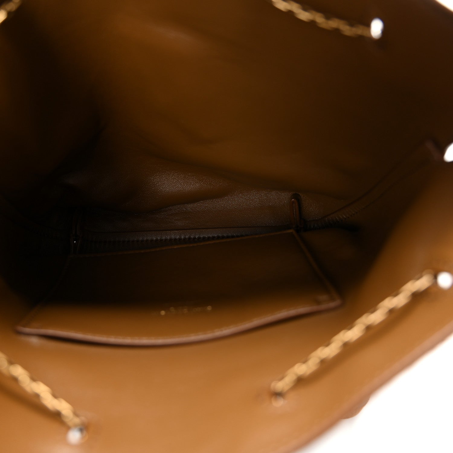 Saint Laurent Suede Pochon Shoulder Bag Caramel Cognac 5 of 9