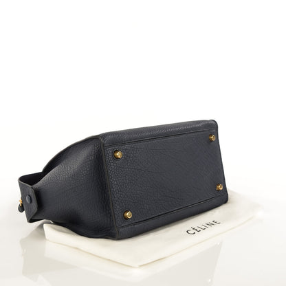 Celine Bullhide Calfskin Small Ring Bag Navy Blue 4 of 9